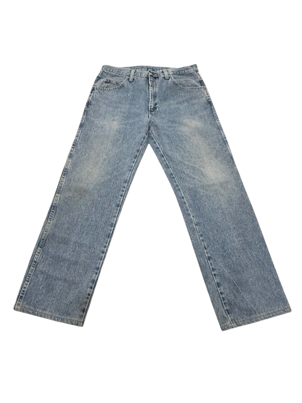 Vintage Y2K Rustler Blue Denim Jeans Mens 32x30 Straight Leg Workwear